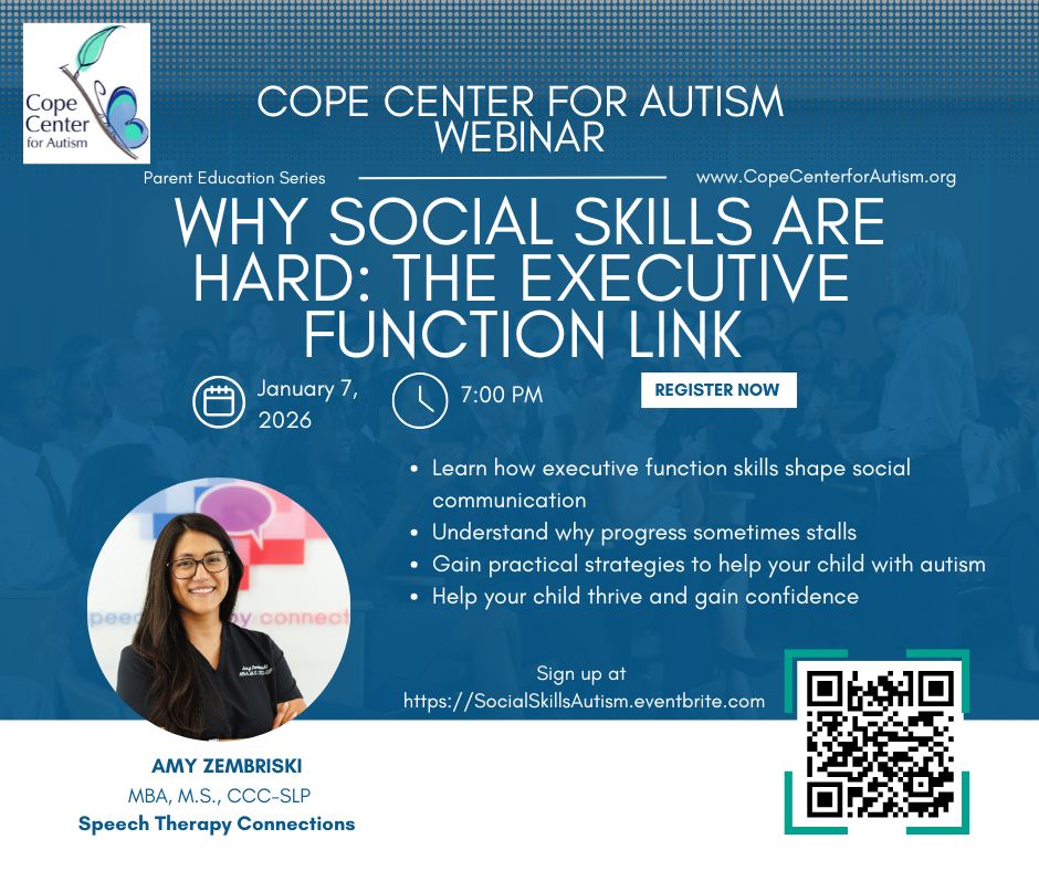 Webinar:  Why Social Skills Are Hard: The Executive Function Link