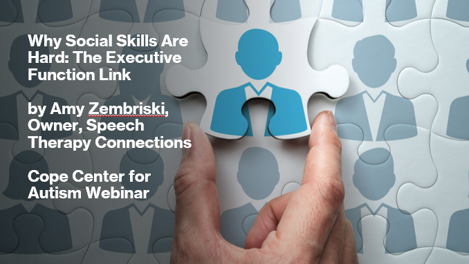Webinar: Why Social Skills Are Hard: The Executive Function Link